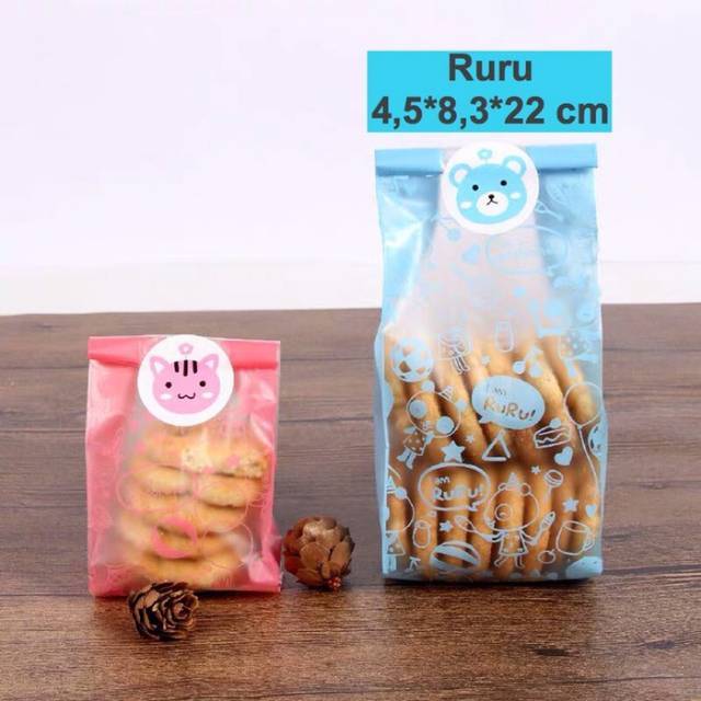 10pcs plastik packing cookies / kemasan plastik lucu