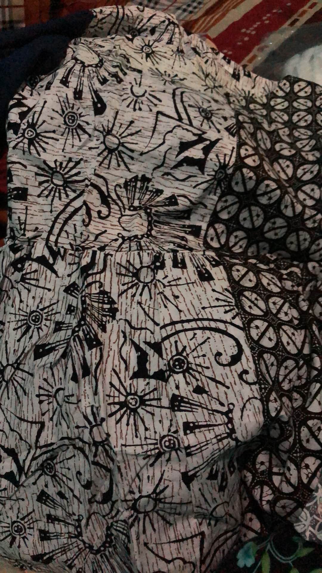 Tey-17 Batik Wanita Asj Sa Hrb026 Kenongo Kemeja Tosca Pendek