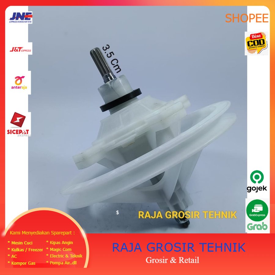Gear Box Mesin Cuci Sharp Ori14 Kg AS gigi 10