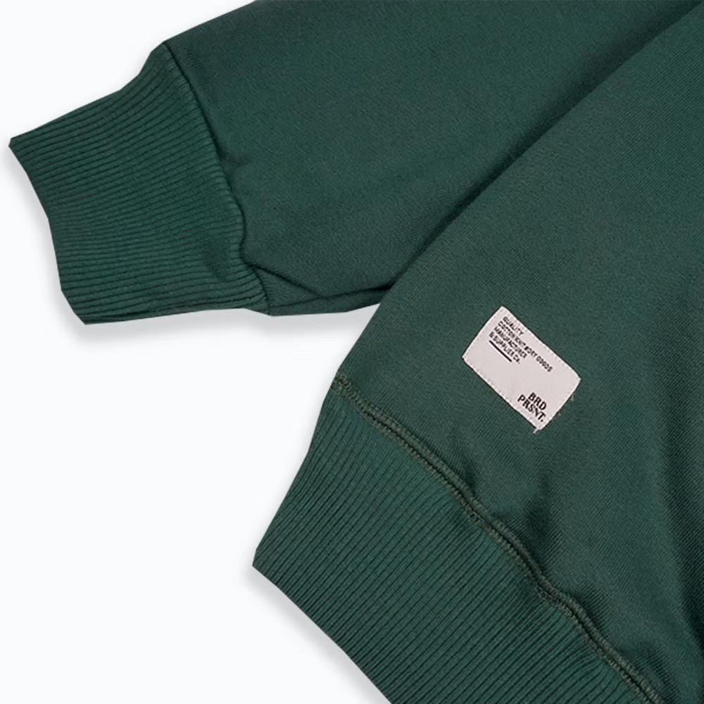 BRAD PRESENT ORIGINAL Sweater Crewneck Sweatshirt cowok warna green with duck series art seri D10093