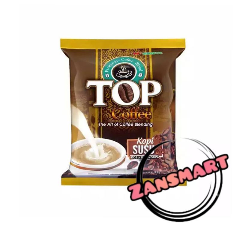

Top Coffee Kopi Susu Gula renceng isi 12 sachet @31 gr