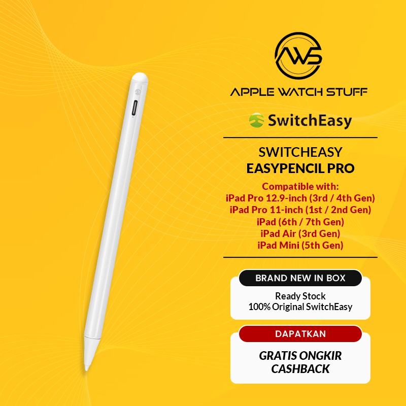 SwitchEasy EasyPencil Pro for iPad Smart Stylus Pen
