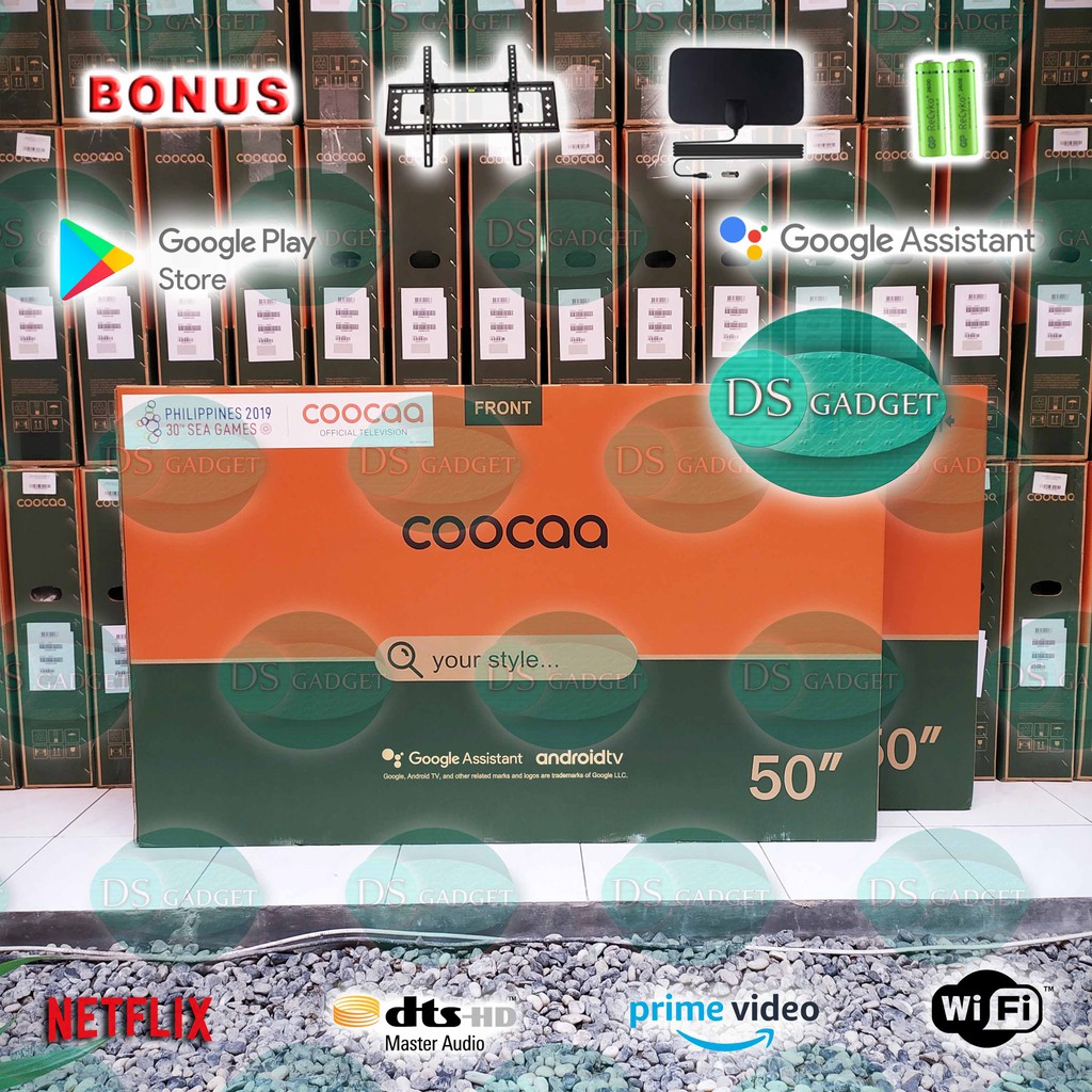 COOCAA SMART TV 50" inch Android LED (4K UHD) Garansi
