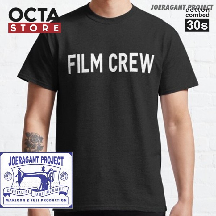 Kaos Tshirt Baju Combed 30S Distro film crew tshirt FILM CREW -JP