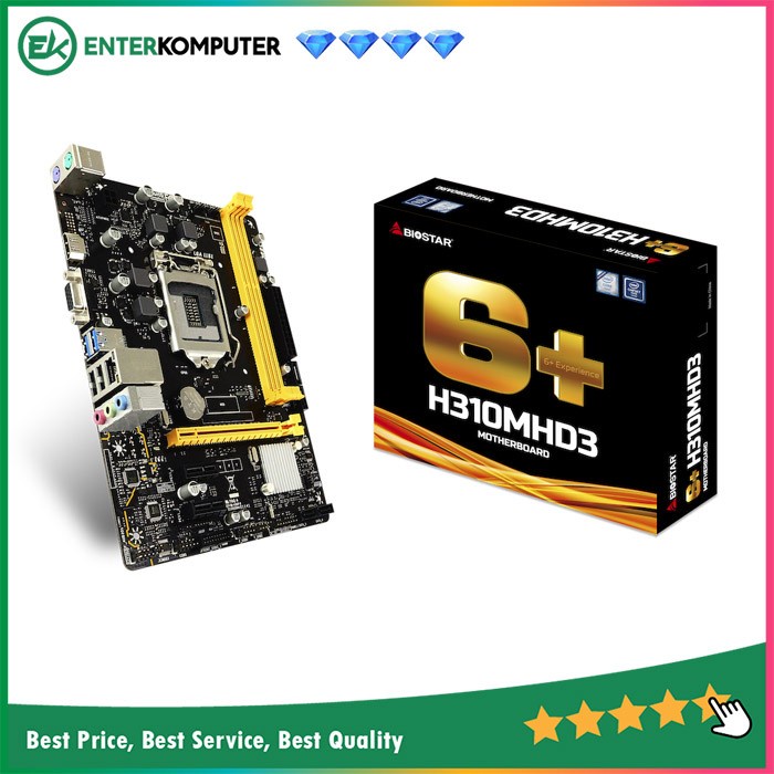 Biostar H310MHD3 (LGA1151V2, H310, DDR3, USB3.1, SATA3)