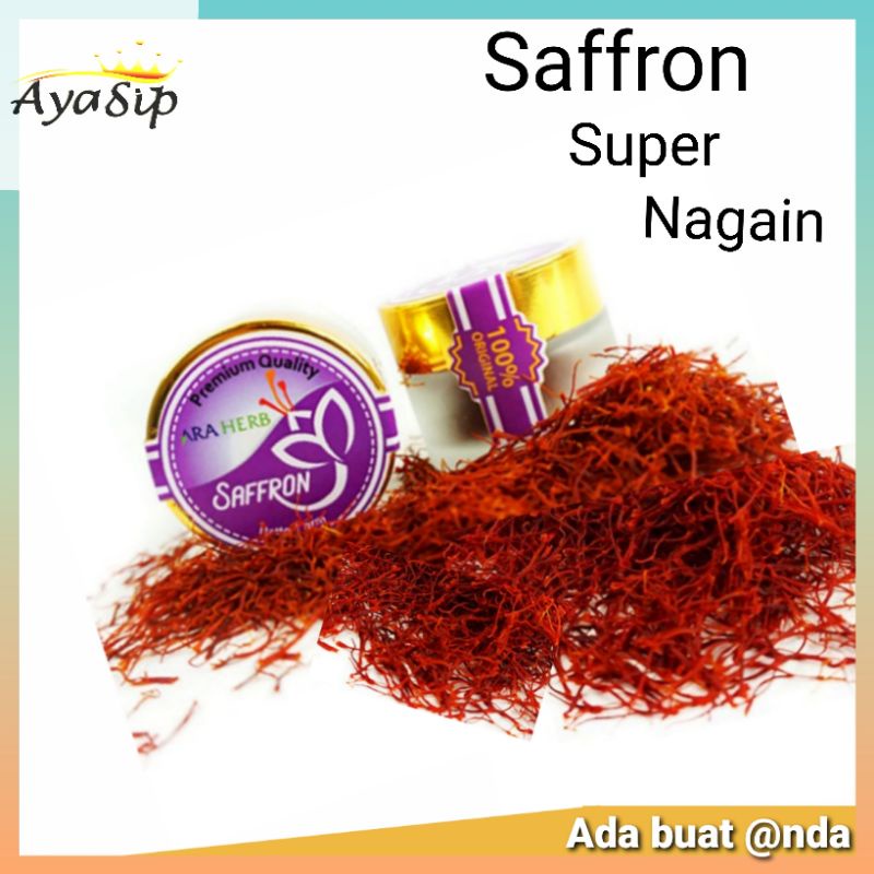 

Safron Nagain/Safron Super Negin 1gram/Bunga Safron Helai Negin Original