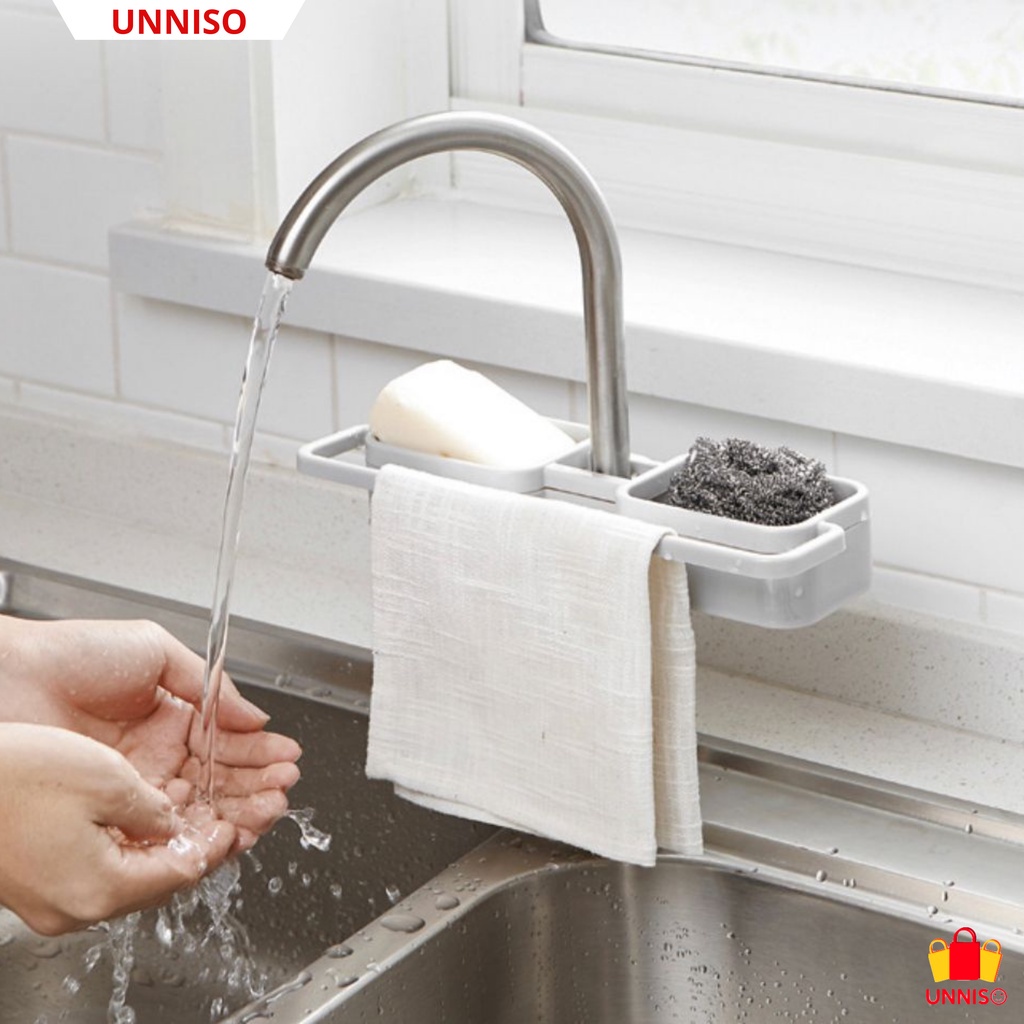 UNNISO - Kitchen Sink Faucet Storage Rack Tempat Spons FSR1