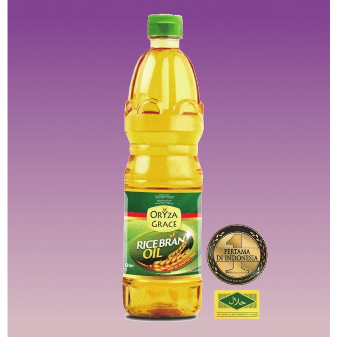 

MINYAK GORENG ORYZA GRACE RICE BRAN OIL 1 LITER / MINYAK BEKATUL PADI