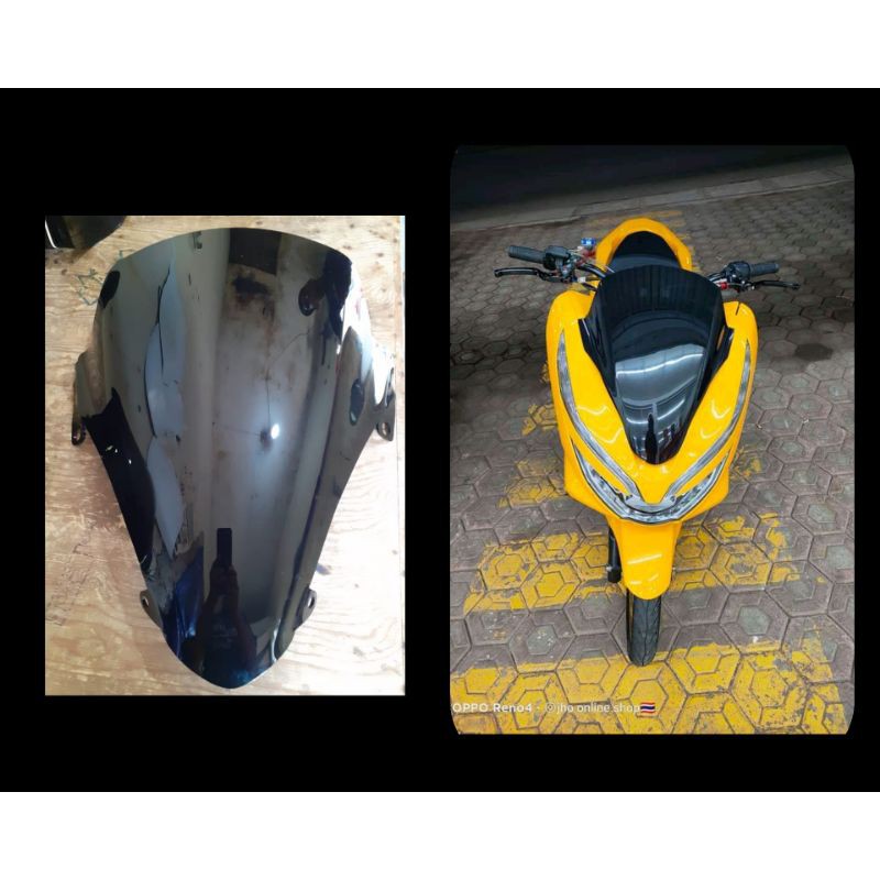 windshield/visor Honda PCX standard local/kaca depan PCX standard local 3mm