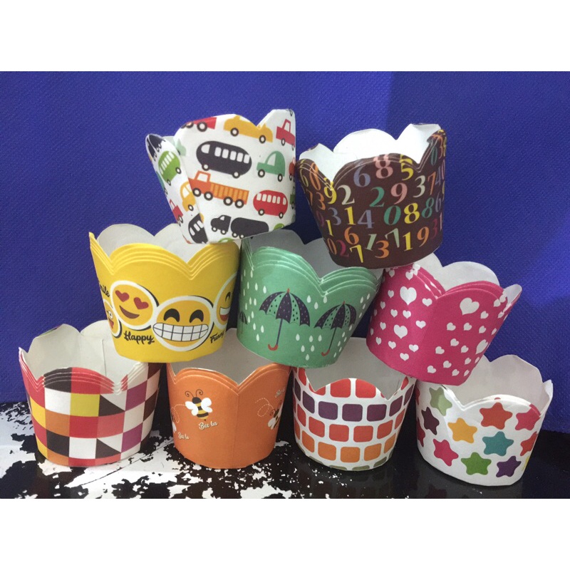 FORA Bruder Cup Mini Multi Design Warna 38x40mm isi 25 pcs Muffin cup