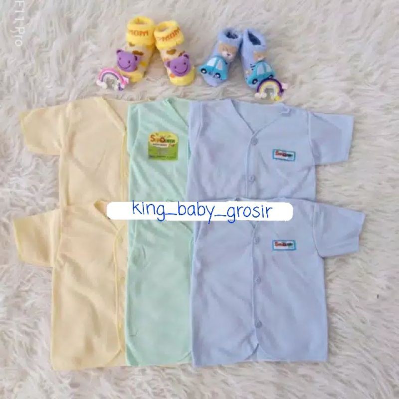 6PCS ATASAN POLOS LENGAN PENDEK HALUS &amp; LEMBUT