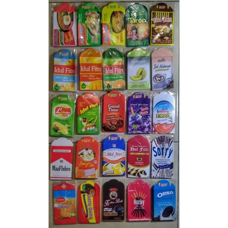 

Angpau / Amplop Lebaran Motif Snack Unik