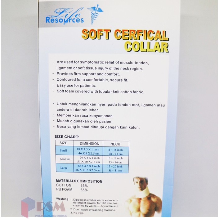 Cervical Neck Collar Soft Life Resources / Penahan Penyangga Leher