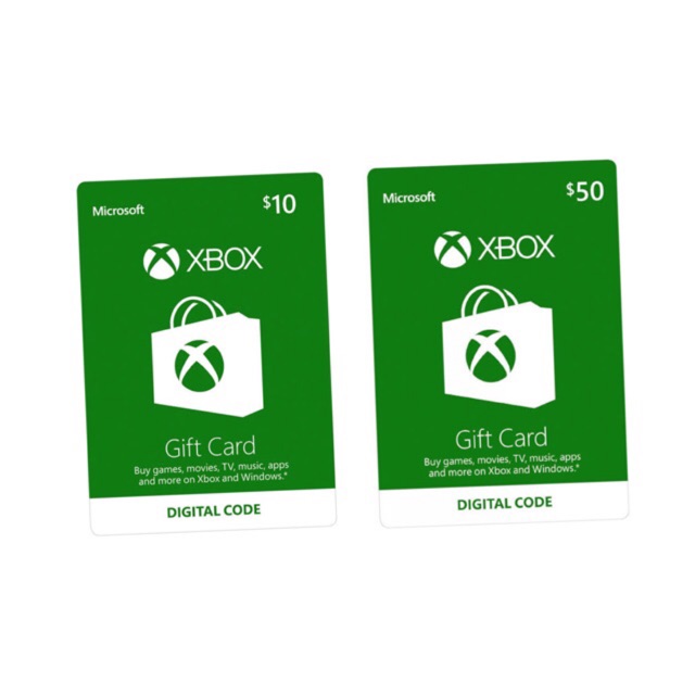 xbox digital gift card $10