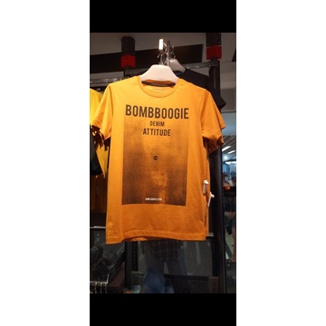 kaos orange atasan pria bombboogie
