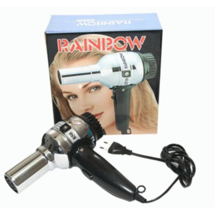 (COD) hairdryer rainbow silver - hairdrayer rambut