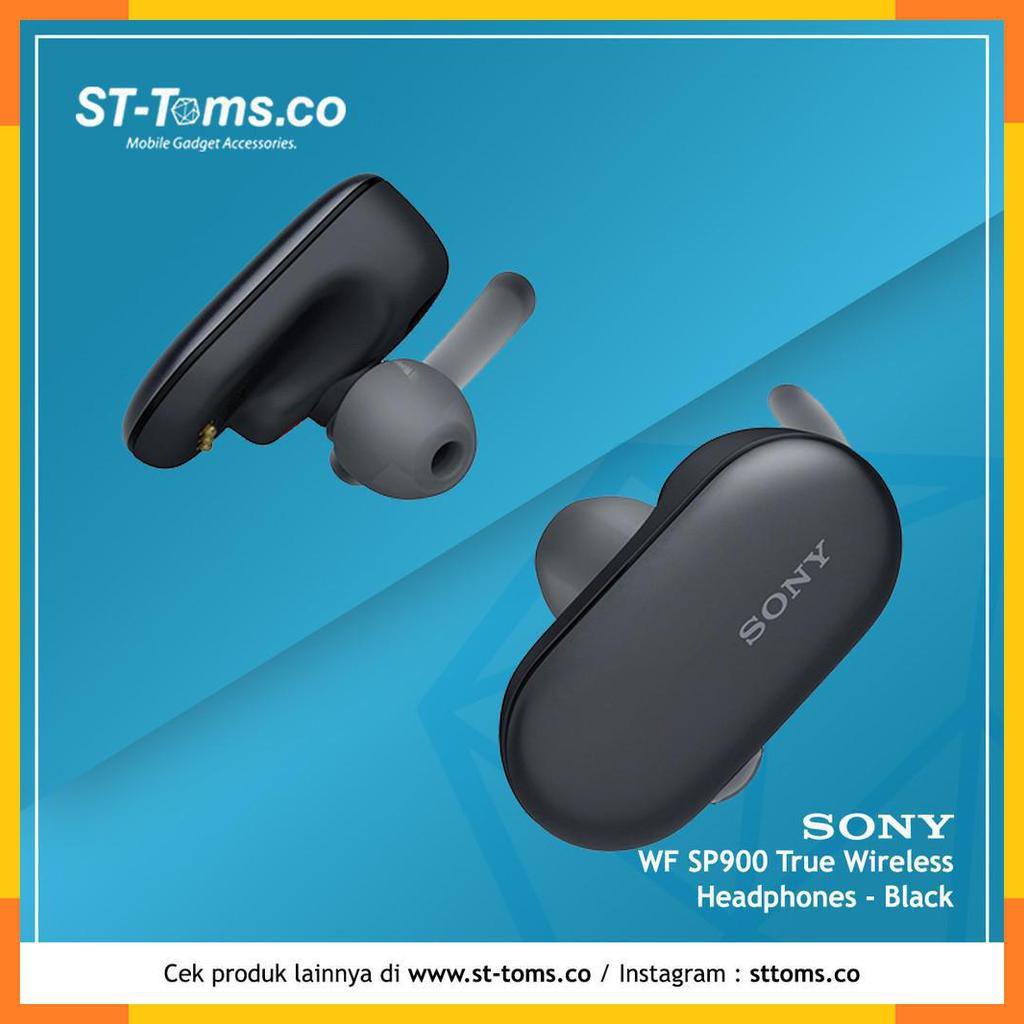 Sony WF SP900 SP 900 True Wireless Sports Headphones Black