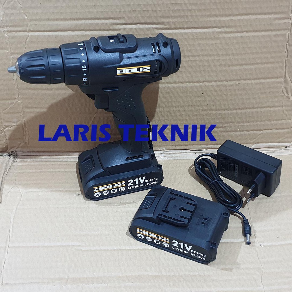 Mesin Bor Baterai Cordless Drill 21V Doliz BD618/DOLIZ BD 618 Bor Baterai Tangan 21 Volt
