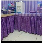 Terlaris gorden dapur / korden kolong dapur polkadot ungu cantik