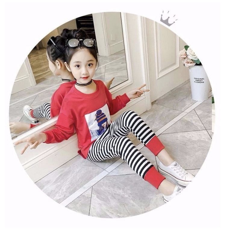 babyfit setelan SOYOUNG baju anak sweater dengan celana legging 1025 rp