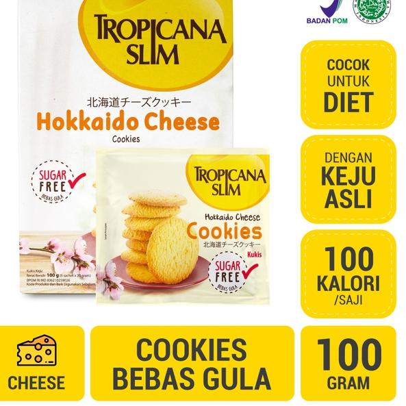 

TRXq7Q1c--Tropicana Slim Hokkaido Cheese Cookies (5 Sch) - Snack Bebas Gula, 100 Kalori