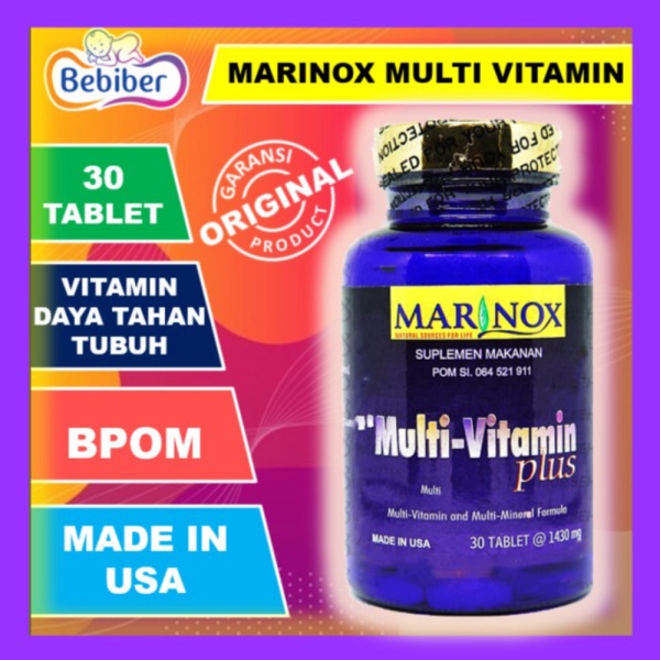 Marinox Multivitamins Plus Isi 30 Tabs  Marinox MultiVitamin  - Marinox MultVit - vitamin Imun tubuh