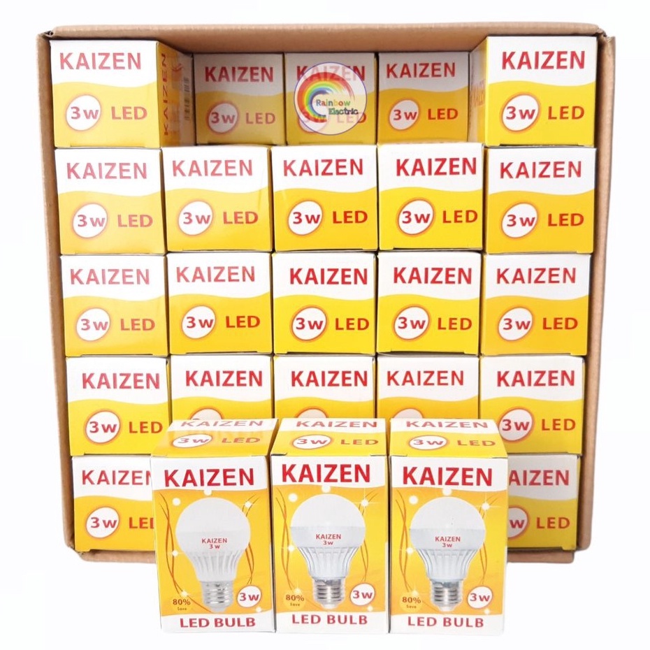 Paket 50 Pcs Kaizen Lampu LED 3 Watt