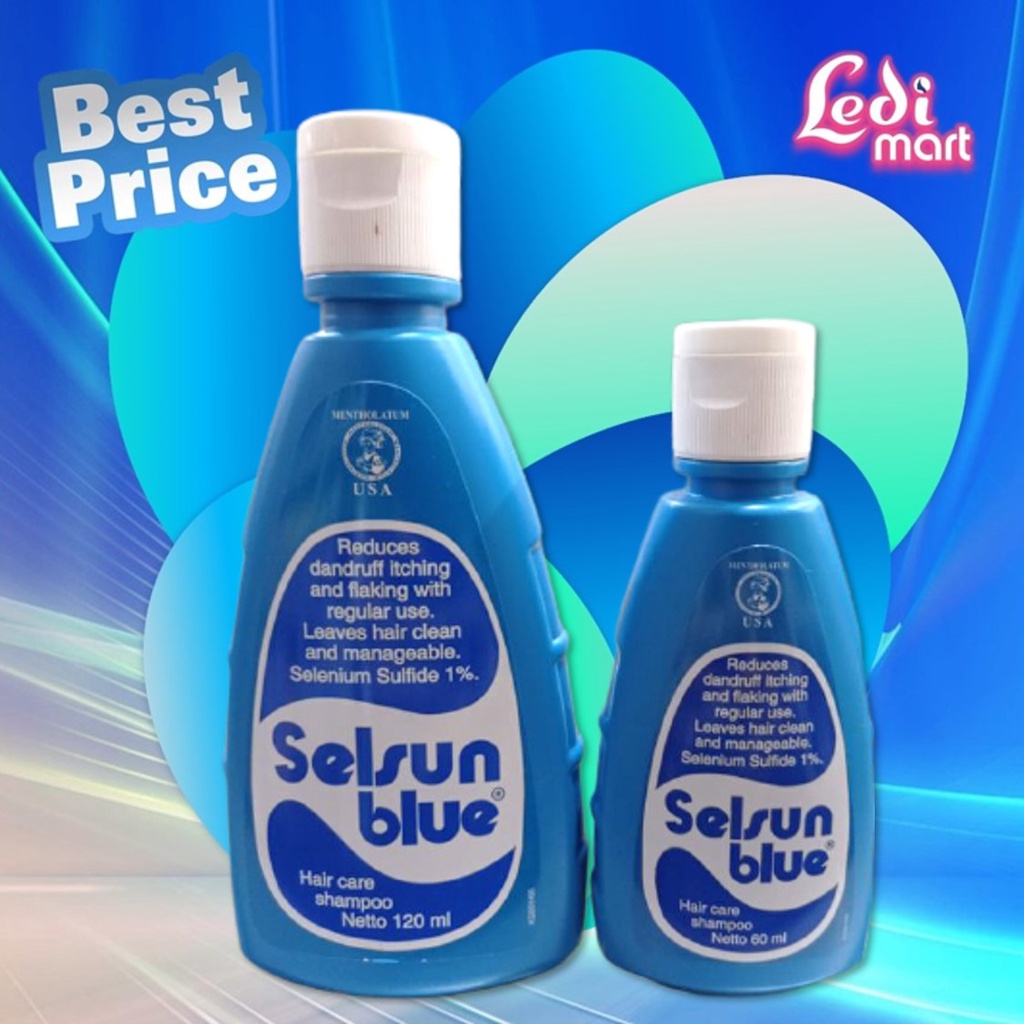 ORIGINAL Selsun Blue Shampoo 120ml / Shampo / Sampo Anti Ketombe / Anti Dandruff / Anti Gatal / LEDI MART