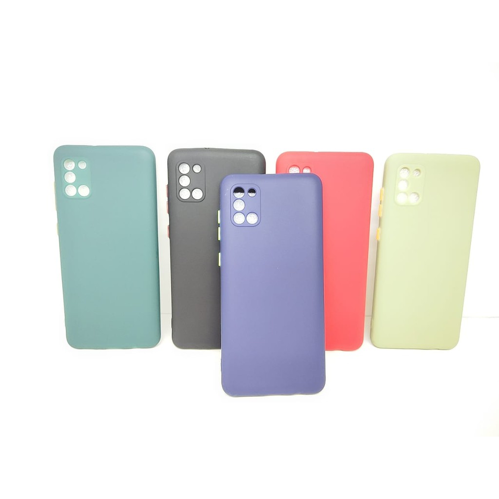 SMPC TPU Candy Samsung A31 A315F 6.4 inch SoftCase Macaron Protection Camera Tombol Warna