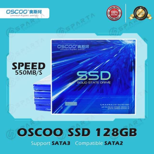 SSD 128 GB KUALITAS PREMIUM NEW OSCOO MURAH GARANSI RESMI 3 TAHUN RUSAK TUKAR BARU