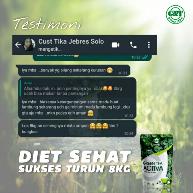 

greentea activa (teh celup)