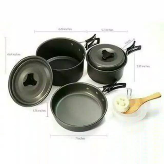 Paket Wajan Kompor &amp; Cooking Set DS300 &amp; kompor portabel kotak stove