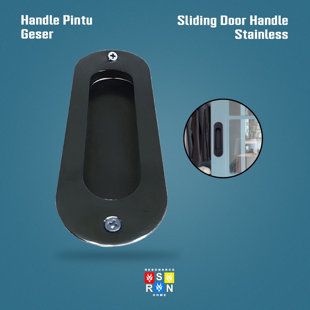 Tarikan Pintu Dorong Oval Stainless l Handle Geser Sliding Kom Kom Resonance Home