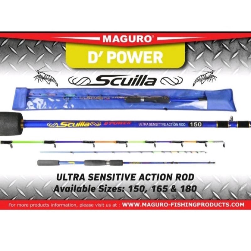 joran udang maguro scuilla d power super sensitive paking pipa