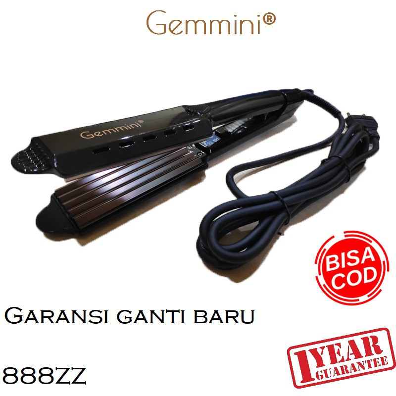 Catok baba Gemmini 888ZZ Catokan pengembang rambut zigzag hair developer gemini