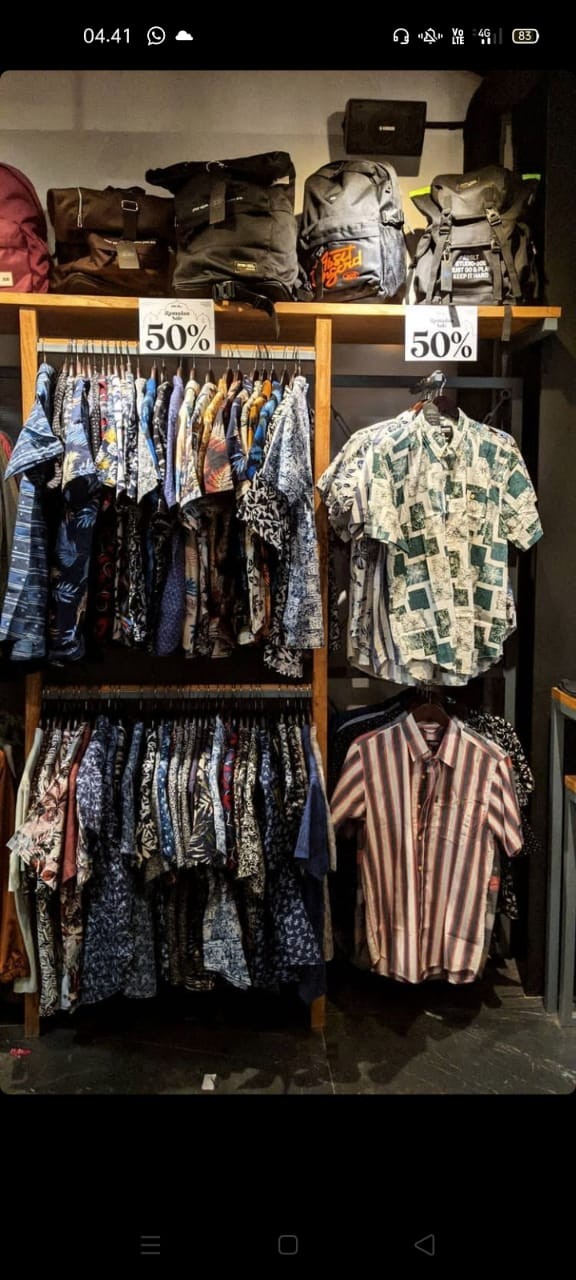 Kemeja Batik Pria Lengan Panjang Slim Fit Baju Hitam Batik Wayang Ori Solo By Dewo