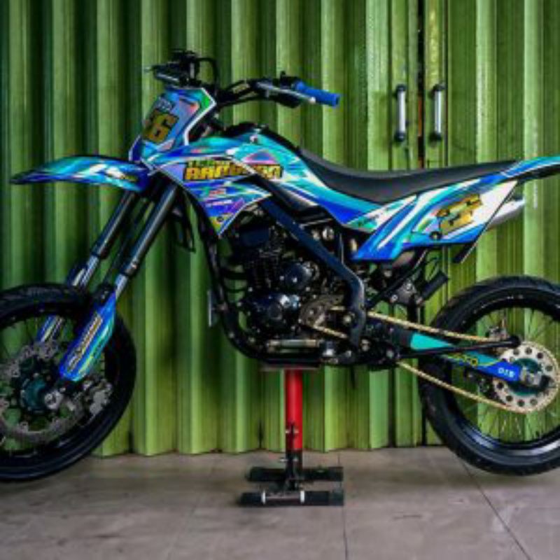 Dekal sticker klx Dtraker  motif keren bahan hologram