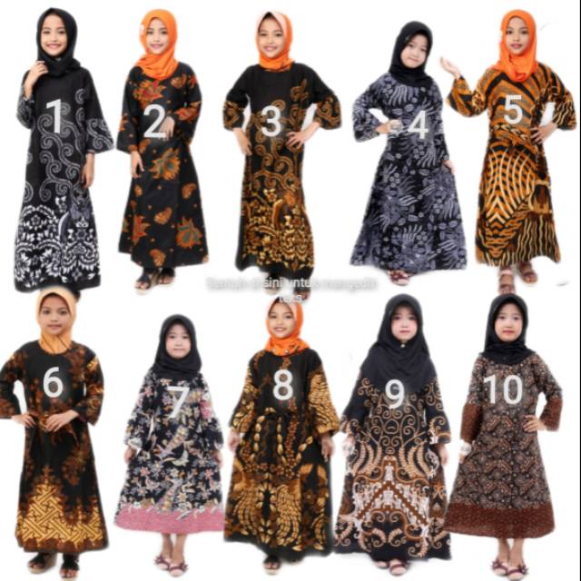 Promo Gebyar Cuci Gudang Gamis Batik Anak // Sale // Usia 2-10 Tahun oX0N03T6EknKZR