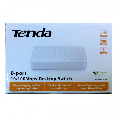 Switch/Hub Tenda S108 8 Port 10/100MBps