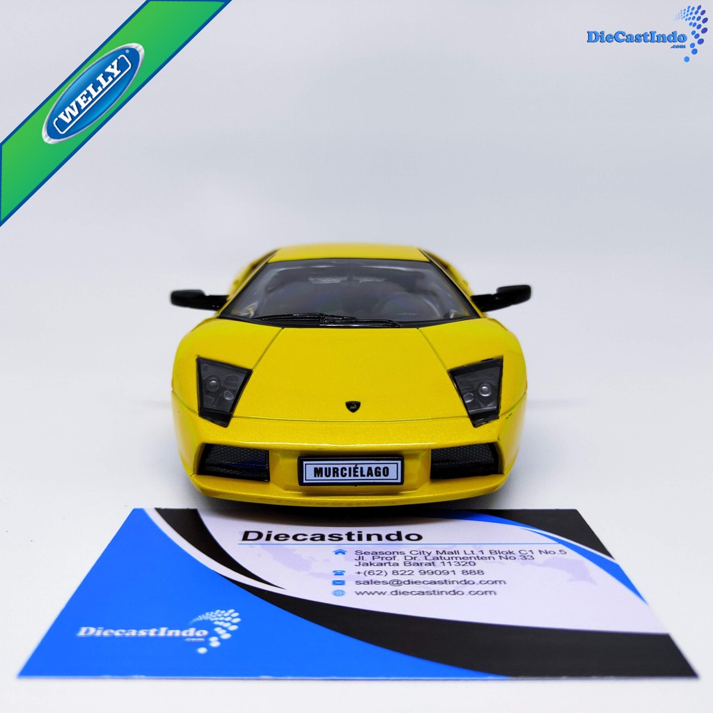 Welly Nex Lamborghini Murcielago Kuning Skala 1:24
