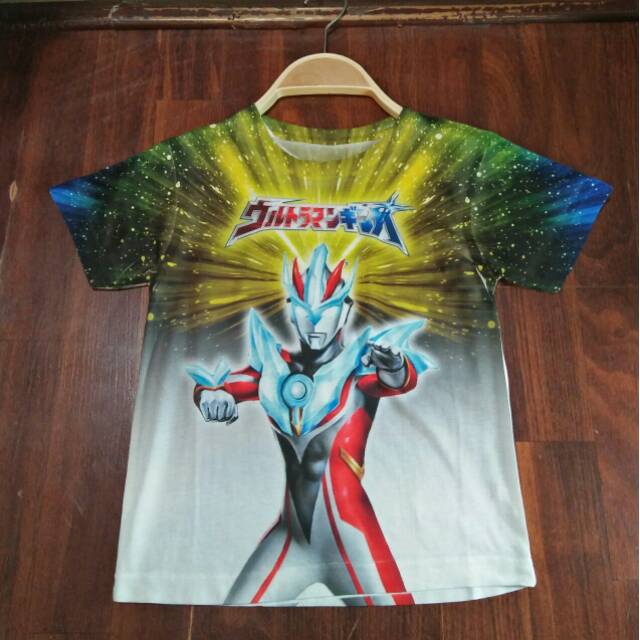 Kaos Baju Tshirt Ultraman  Anak  Fullprint 3D Distro Film  