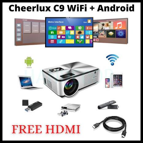 Cheerlux C9 - Led Proyektor Android Cherlux C9 Wifi Tv Tunner