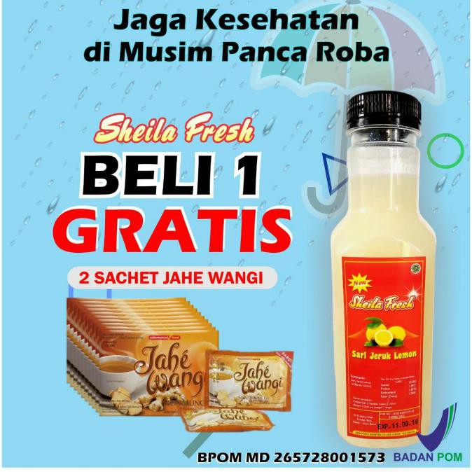 

Original sheila fresh sari jeruk lemon 500ml Asli