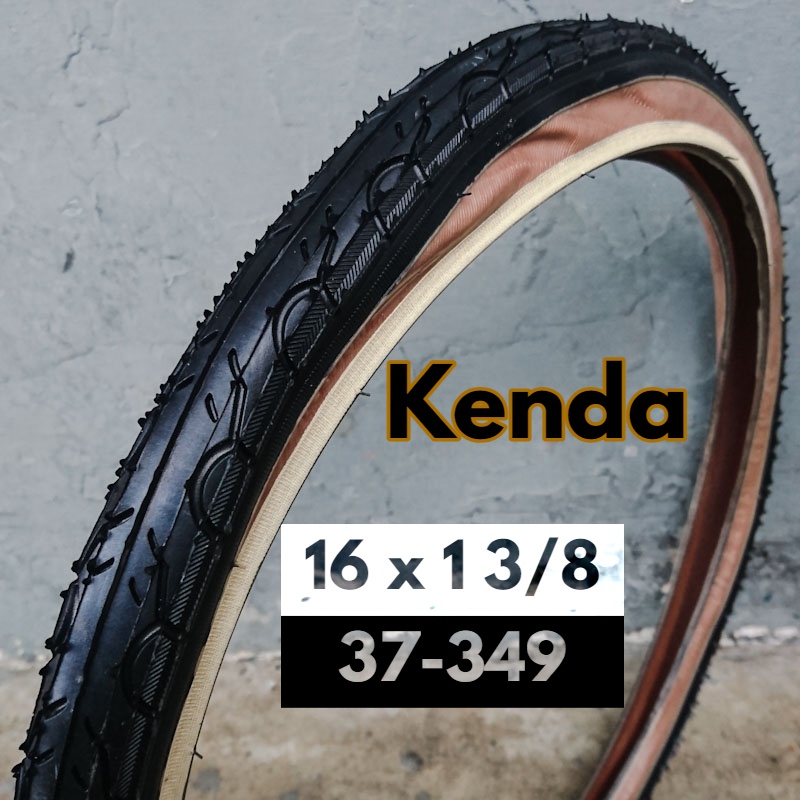 Ban Luar Kenda 16 x 1 3 per 8 Tanwall Skinwall 349 Balap Sepeda Lipat