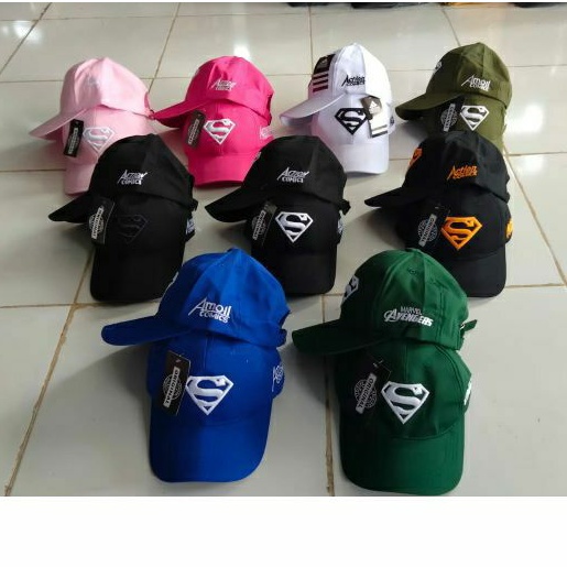 Topi Baseball Bordir Logo (S) - Topi Bordir Karakter - Topi Logo (S) - Topi Anak Topi Pria Topi