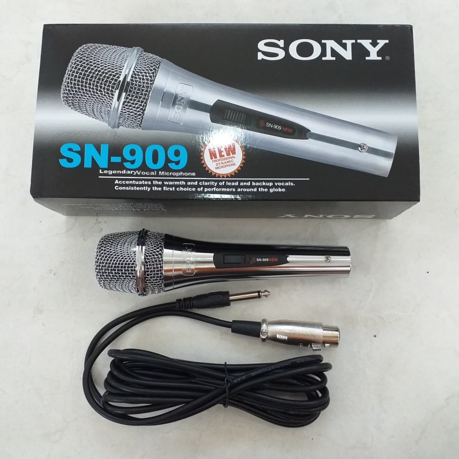 Mic Microphone Karaoke SONY SN-703 / Mic Kabel Vokal Dynamic