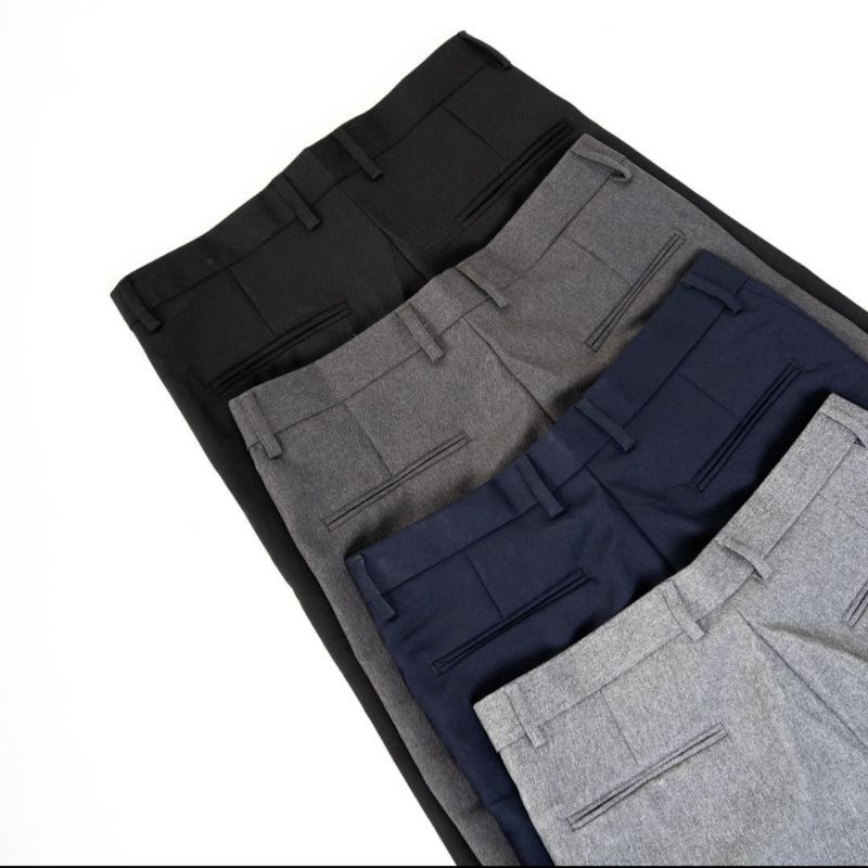 CELANA BAHAN PRIA SLIM FIT ( formal/ kantor/dasar)