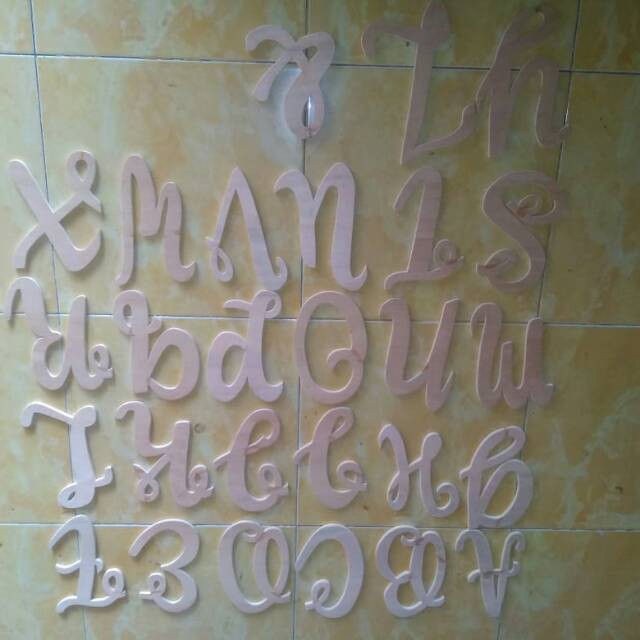 Langsung Order Huruf timbul multiplek 30cm Berkualitas