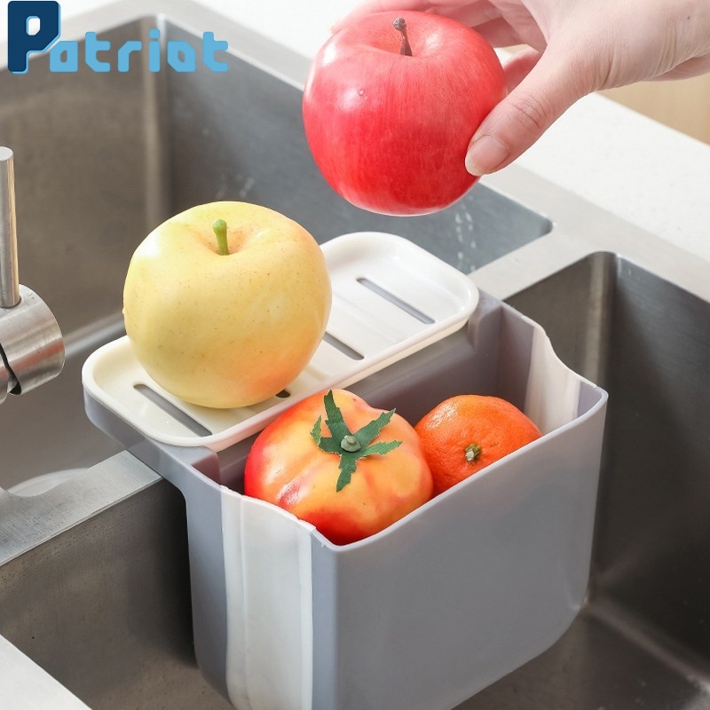 Kitchen Retractable Sink Drainer Drain Basket / Suction Cup Sink Drain Basket /  Leftovers Hanging Basket  for Kitchen Bathroom Storage Organizer