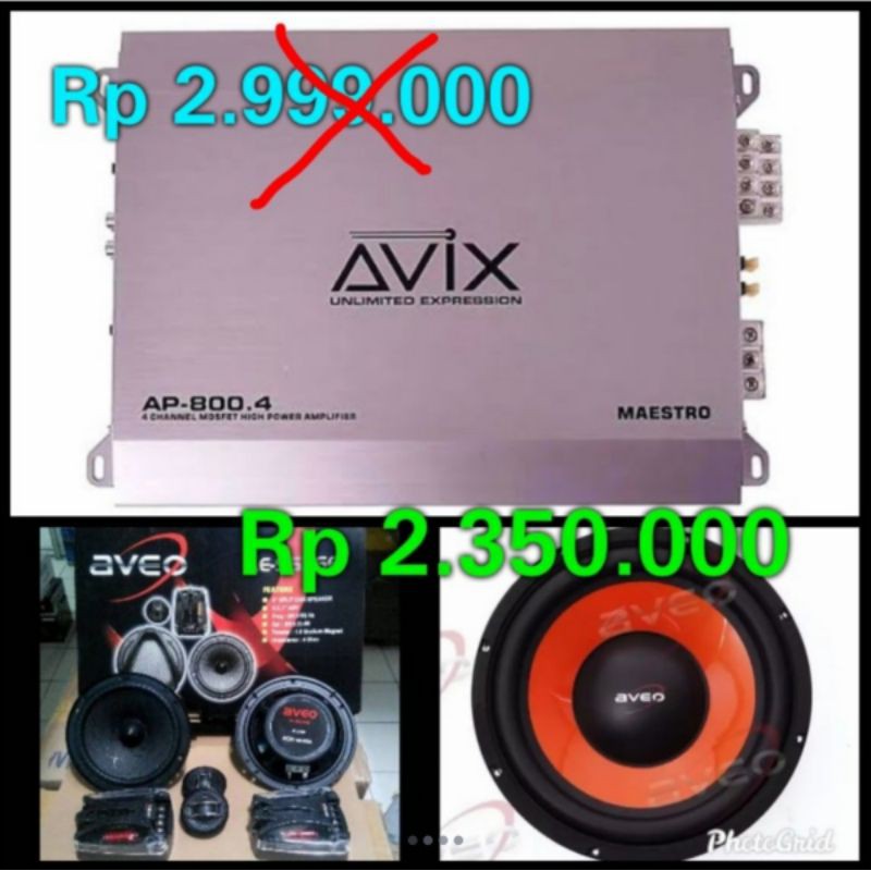 Paket Lengkap Audio Branded AVIX AVEO